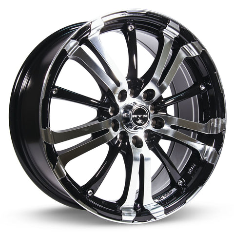 RTX ARSENIC BLACK MACHINED WHEELS | 16X7 | 5X100/114.3 | OFFSET: 40MM | CB: 73.1MM