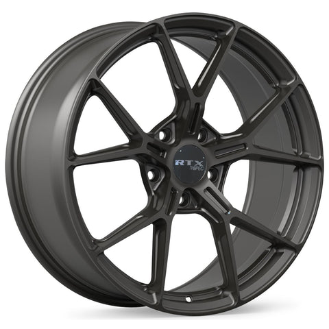 RTX RS01 GLOSS GUNMETAL WHEELS | 18X8 | 5X114.3 | OFFSET: 38MM | CB: 67.1MM