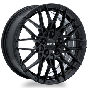 RTX V20 GLOSS BLACK WHEELS | 19X8 | 5X108 | OFFSET: 45MM | CB: 63.4MM