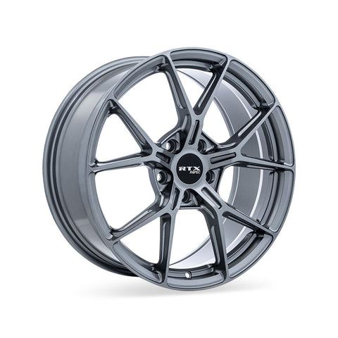 RTX RS01 GLOSS GUNMETAL WHEELS | 18X8 | 5X114.3 | OFFSET: 38MM | CB: 76.1MM