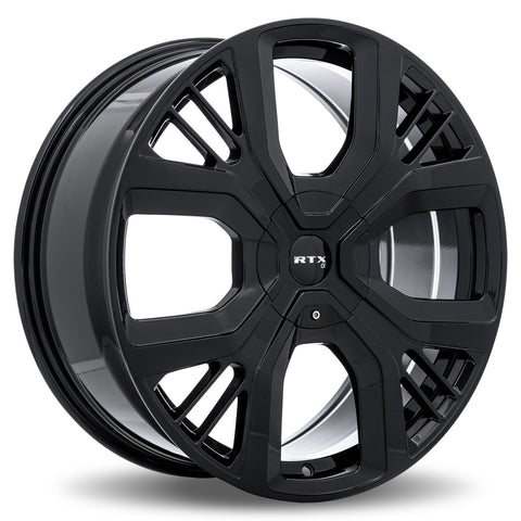 RTX PS-01 GLOSS BLACK WHEELS | 19X8 | 5X108 | OFFSET: 45MM | CB: 63.4MM