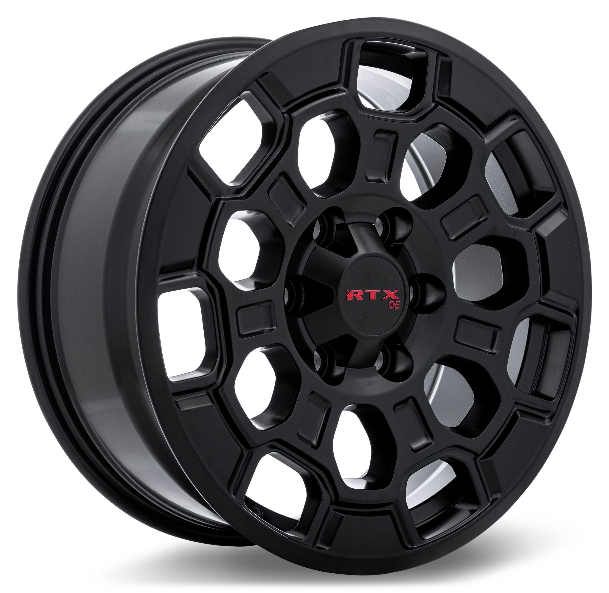 RTX TY-03 SATIN BLACK WHEELS | 18X8 | 6X139.7 | OFFSET: 35MM | CB: 95.1MM