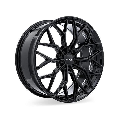 RTX RS02 GLOSS BLACK WHEELS | 19X8.5 | 5X114.3 | OFFSET: 38MM | CB: 73.1MM