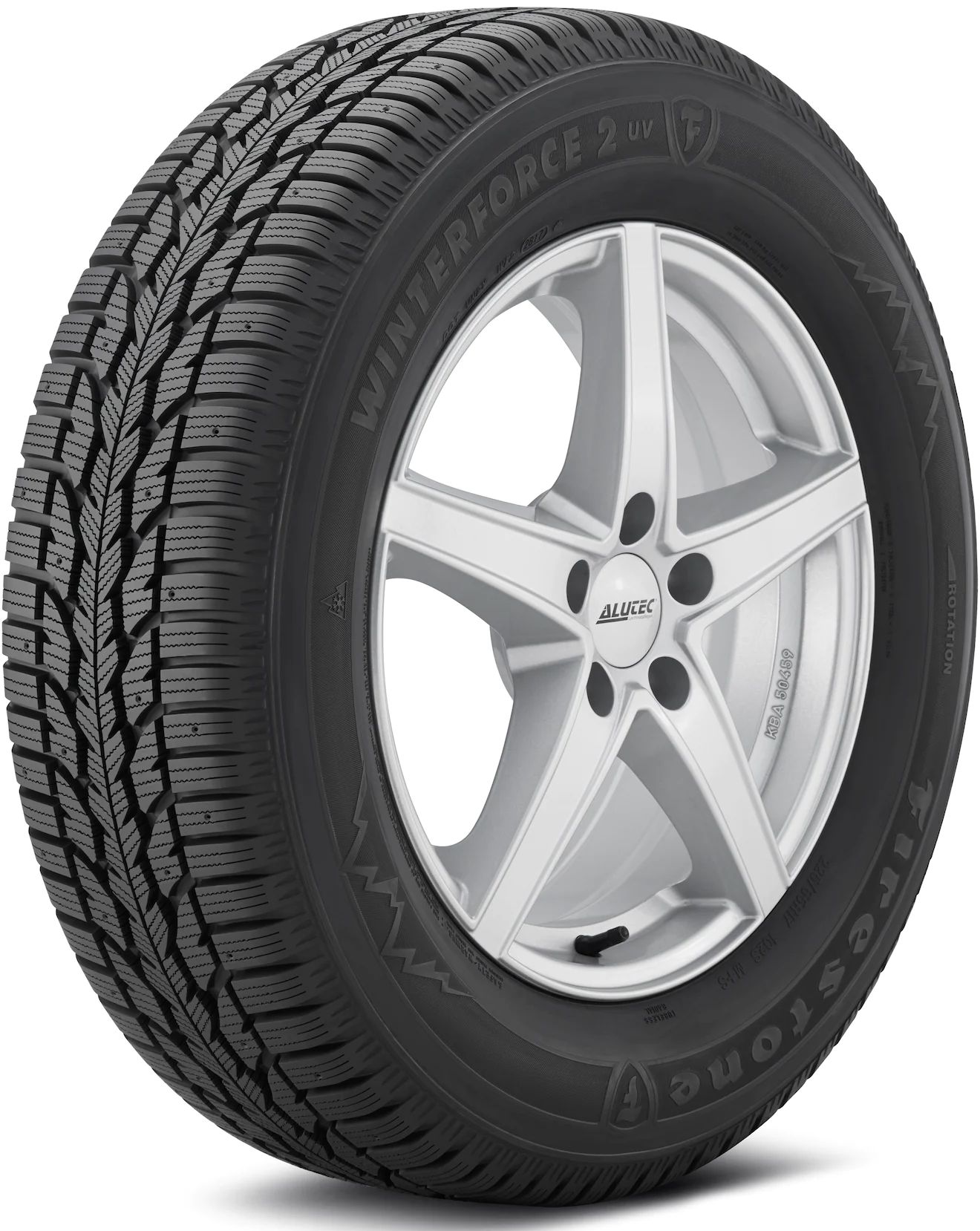 215/70R16 100S FIRESTONE WINTERFORCE 2 UV WINTER TIRES (M+S + SNOWFLAKE)