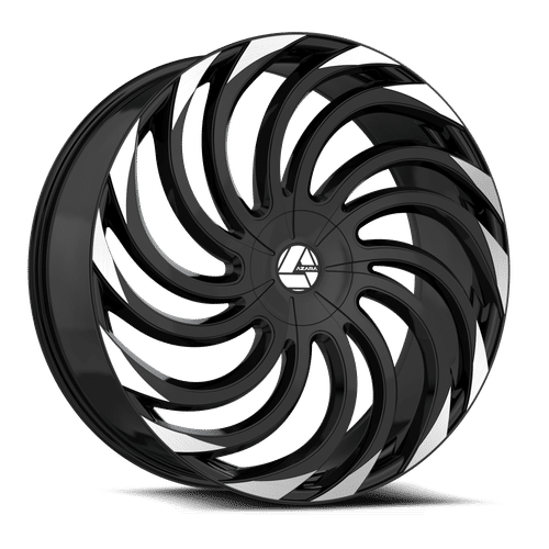 AZARA AZA-534BM GLOSS BLACK MACHINED WHEELS | 24X9 | 5X115/5X120 | OFFSET: 32MM | CB: 78.1MM