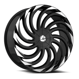 AZARA AZA-534BM GLOSS BLACK MACHINED WHEELS | 24X9 | 5X115/5X120 | OFFSET: 32MM | CB: 78.1MM