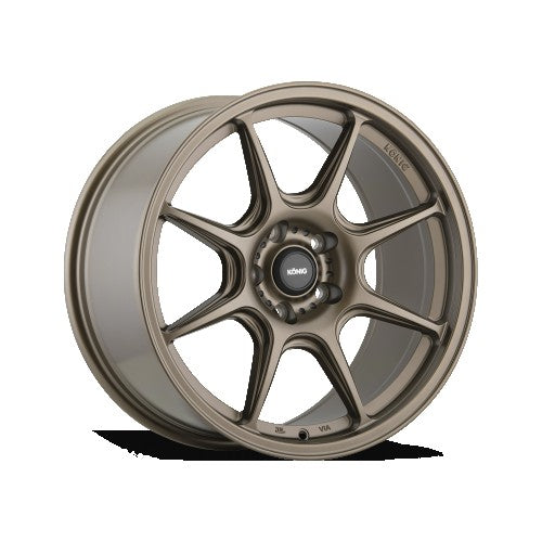 KONIG LOCKOUT MATTE BRONZE WHEELS | 17X8 | 4X100 | OFFSET: 45MM | CB: 73.1MM