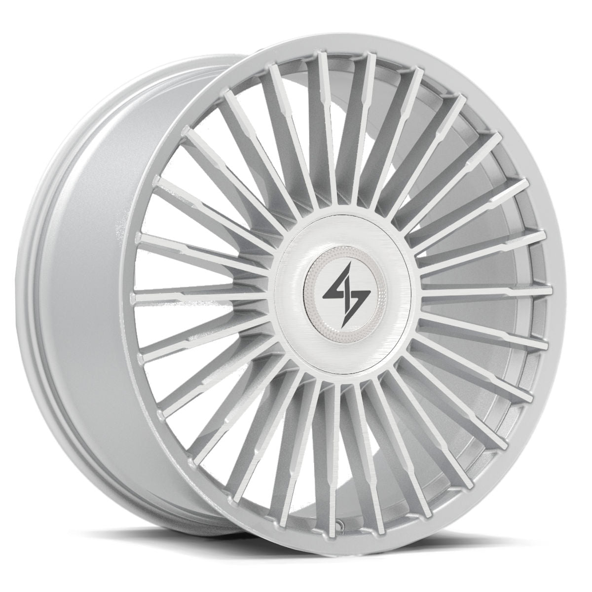 SENTALI ROYALE BRUSHED SILVER WHEELS | 24X10 | 5X127/5X120 | OFFSET: 30MM | CB: 74.1MM