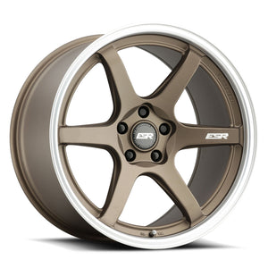 ESR AP6 MATTE BRONZE WITH MACHINED LIP WHEELS | 19X9.5 | 5X114.3 | OFFSET: 35MM | CB: 72.6MM