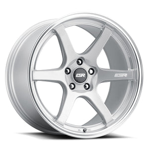 ESR AP6 HYPER SILVER WITH MACHINED LIP WHEELS | 19X9.5 | 5X120 | OFFSET: 35MM | CB: 72.6MM