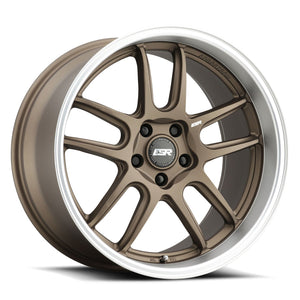 ESR AP8 MATTE BRONZE WITH MACHINED LIP WHEELS | 18X8.5 | 5X114.3 | OFFSET: 30MM | CB: 72.6MM