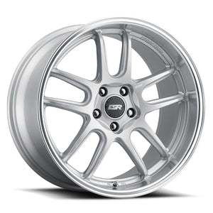 ESR AP8 HYPER SILVER WITH MACHINED LIP WHEELS | 18X8.5 | 5X100 | OFFSET: 30MM | CB: 72.6MM