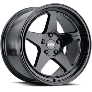 ESR CR5 GLOSS BLACK WHEELS | 18X8.5 | 5X105 | OFFSET: 30MM | CB: 72.6MM (CUSTOM DRILL)