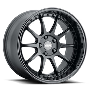 ESR CS12 MATTE BLACK WITH GLOSS BLACK LIP WHEELS | 18X8.5 | 5X120 | OFFSET: 30MM | CB: 72.6MM