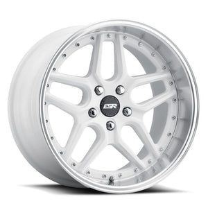 ESR CS15 GLOSS WHITE WITH MACHINED LIP WHEELS | 18X10.5 | 5X100 | OFFSET: 22MM | CB: 72.6MM