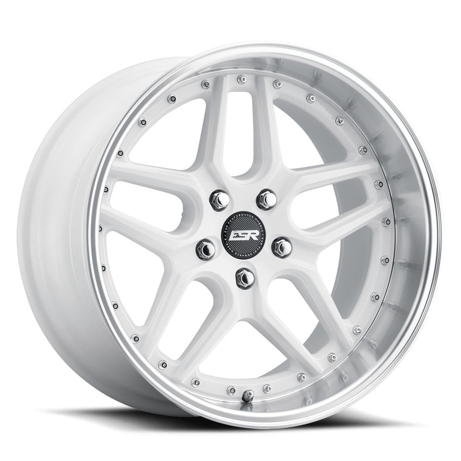 ESR CS15 GLOSS WHITE WITH MACHINED LIP WHEELS | 18X9.5 | 5X100 | OFFSET: 35MM | CB: 72.6MM