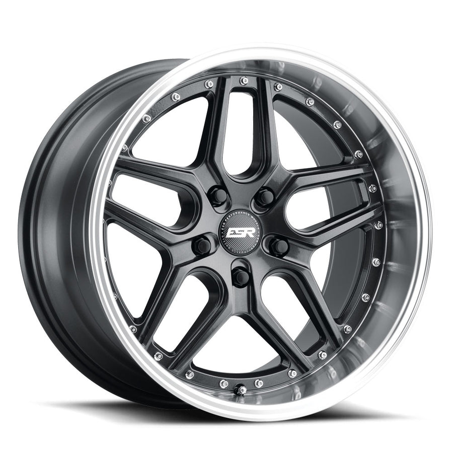 ESR CS15 GRAPHITE WITH MACHINED LIP WHEELS | 18X9.5 | 5X100 | OFFSET: 35MM | CB: 72.6MM