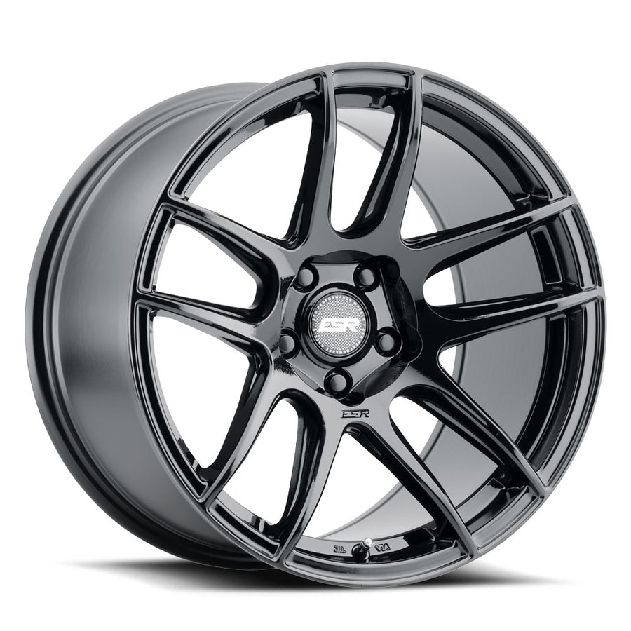 ESR CS8 GLOSS BLACK WHEELS | 19X9.5 | 5X120 | OFFSET: 35MM | CB: 72.6MM (CUSTOM DRILL)