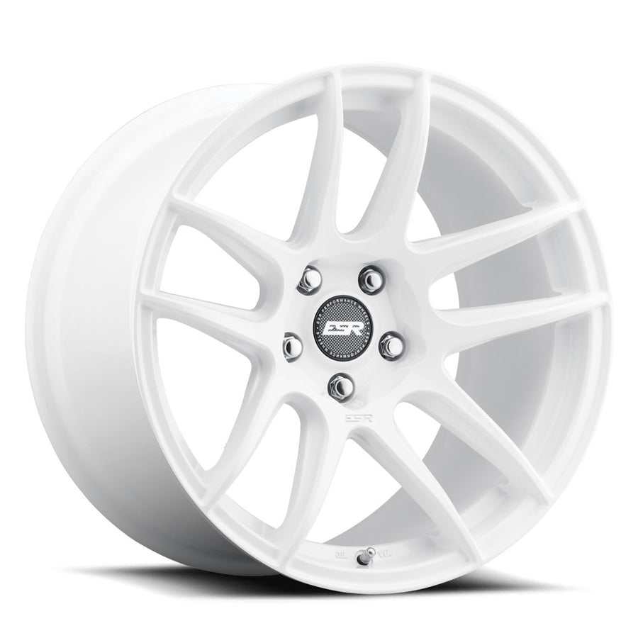 ESR CS8 GLOSS WHITE WHEELS | 18X9.5 | 5X108 | OFFSET: 22MM | CB: 72.6MM (CUSTOM DRILL)