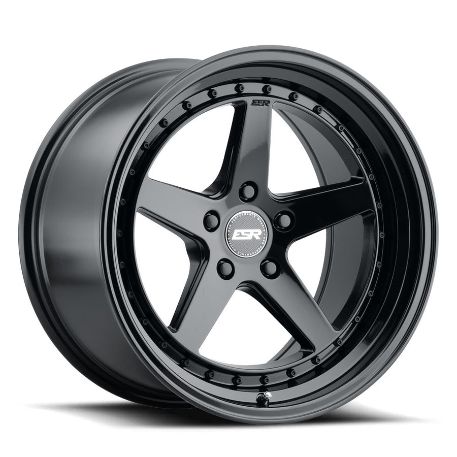 ESR CS5 GLOSS BLACK WHEELS | 19X8.5 | 5X114.3 | OFFSET: 30MM | CB: 72.6MM