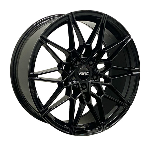 RAC REPLICA B31 GLOSS BLACK WHEELS | 20X8.5 | 5X112 | OFFSET: 27MM | CB: 66.6MM