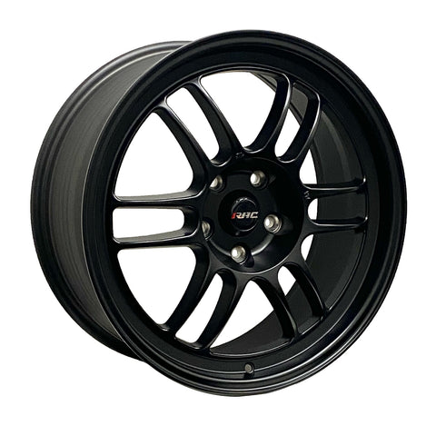 RAC R18 SATIN BLACK WHEELS | 18X8 | 5X114.3 | OFFSET: 38MM | CB: 73.1MM