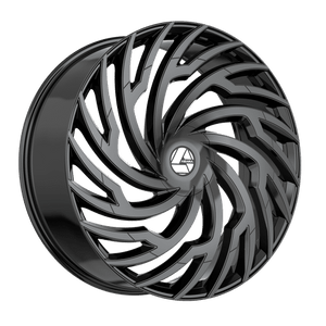 AZARA AZA-536GB GLOSS BLACK WHEELS | 20X8.5 | 5X112/5X114.3 | OFFSET: 35MM | CB: 74.1MM
