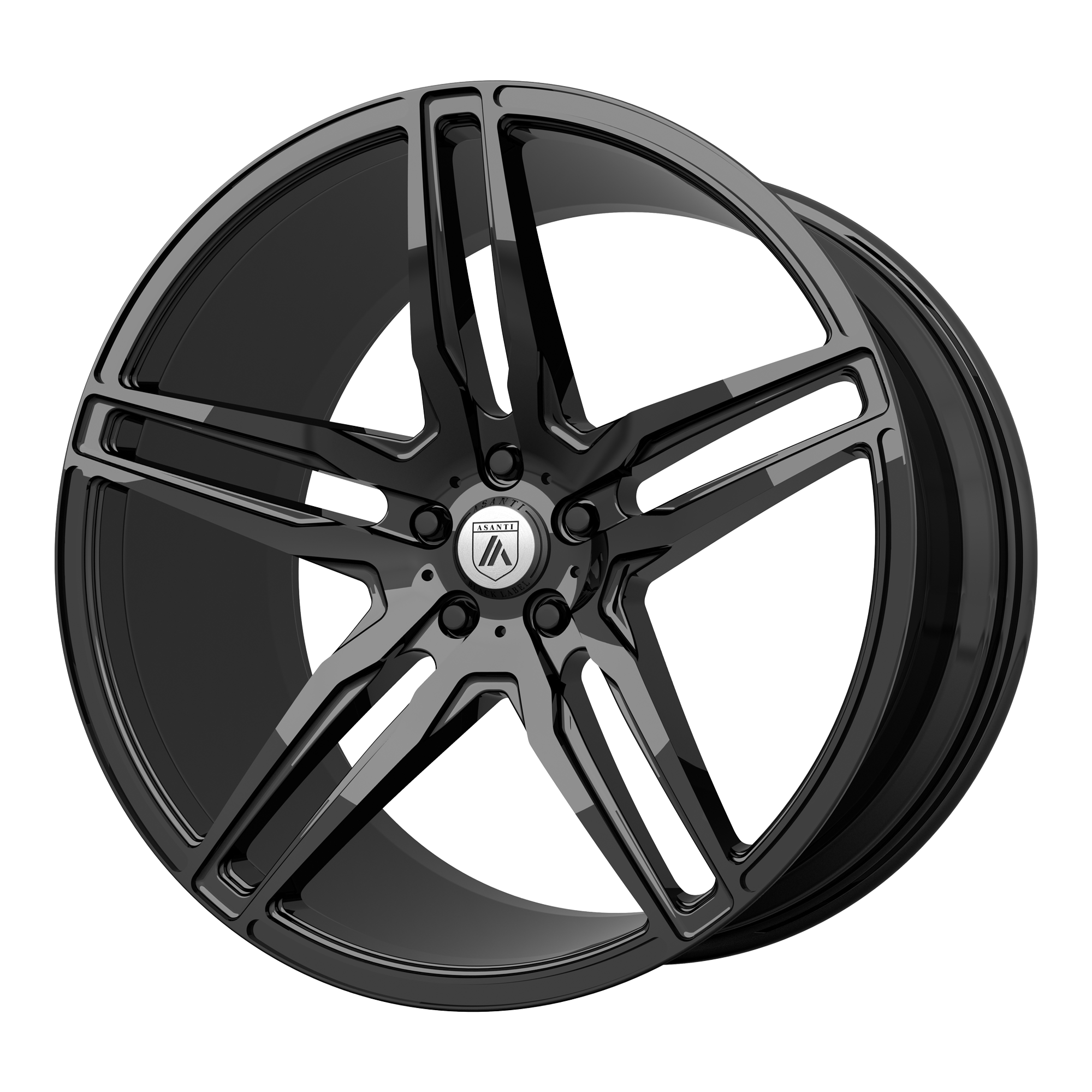 ASANTI BLACK ABL-12 ORION GLOSS BLACK WHEELS | 20X10.5 | 5X114.3 | OFFSET: 38MM | CB: 72.56MM