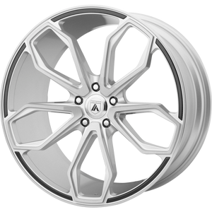 ASANTI BLACK ABL-19 ATHENA BRUSHED SILVER WHEELS | 22X9 | 5X112 | OFFSET: 32MM | CB: 72.56MM