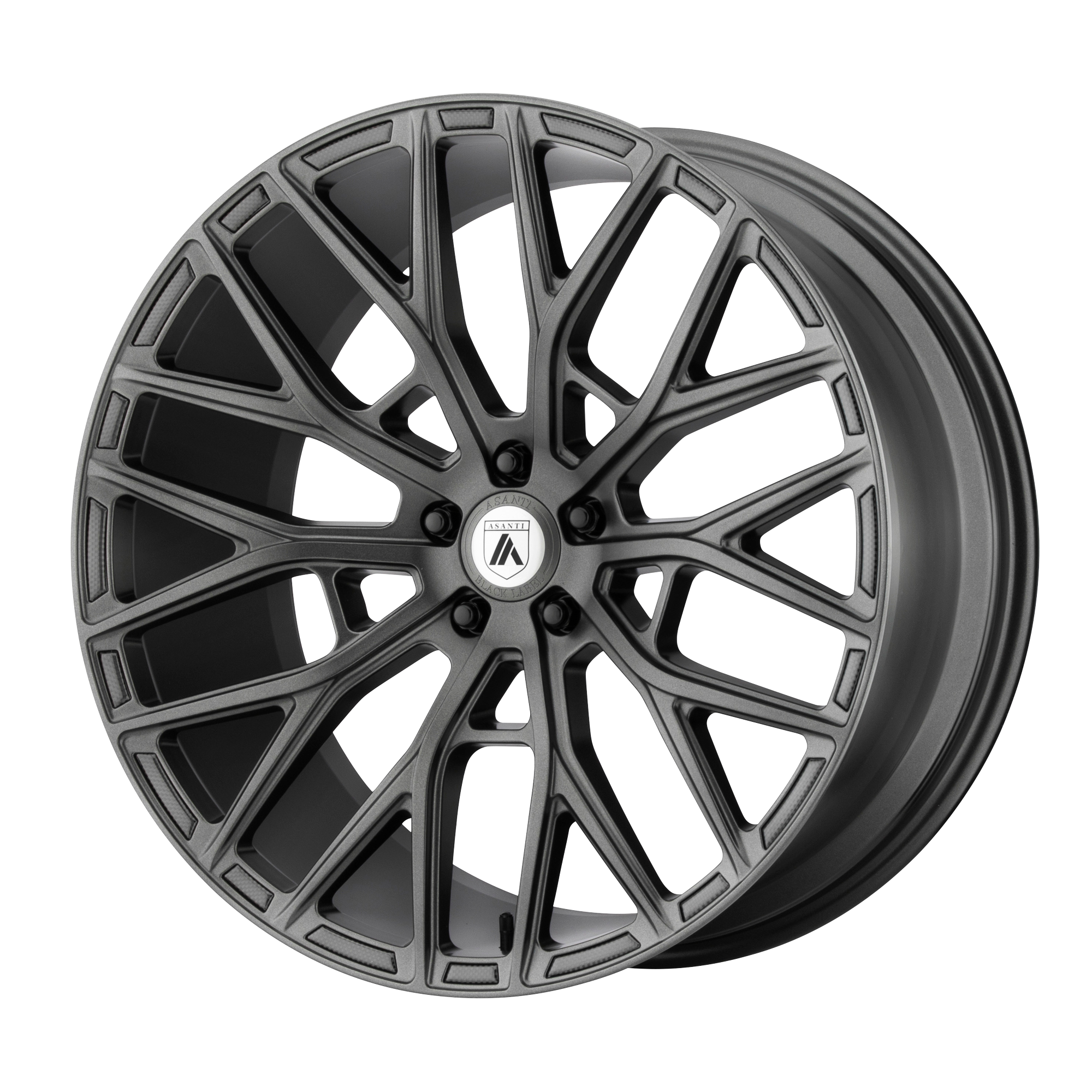 ASANTI BLACK ABL-21 LEO MATTE GRAPHITE WHEELS | 20X8.5 | 5X114.3 | OFFSET: 38MM | CB: 72.56MM