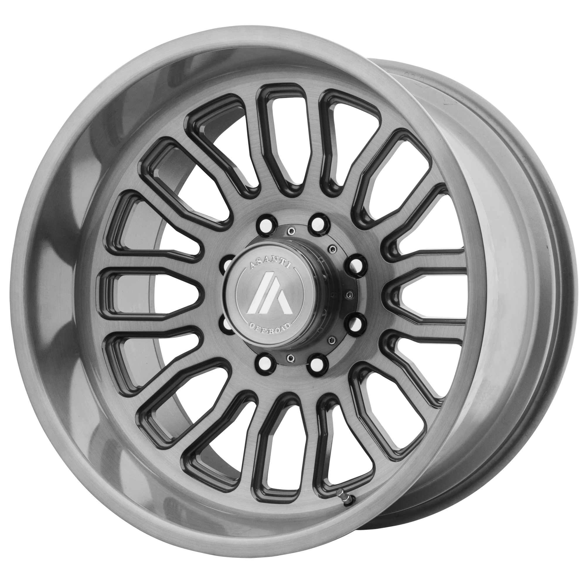 ASANTI OFF ROAD AB815 WORKHORSE TITANIUM-BRUSHED WHEELS | 20X12 | 5X127 | OFFSET: -40MM | CB: 71.5MM