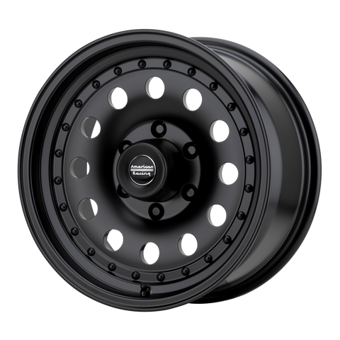 AMERICAN RACING AR62 OUTLAW II SATIN BLACK WHEELS | 16X8 | 8X170 | OFFSET: 0MM | CB: 130.81MM