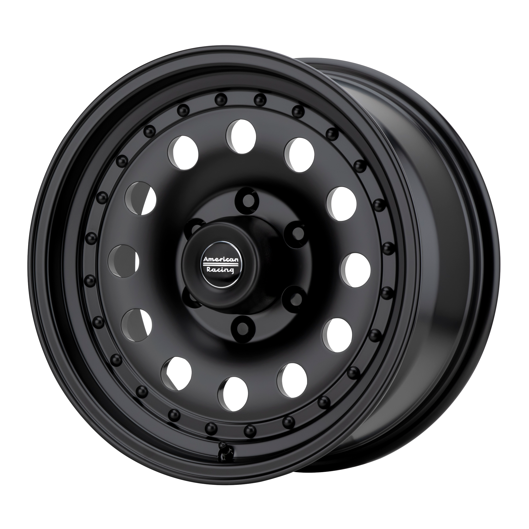 AMERICAN RACING AR62 OUTLAW II SATIN BLACK WHEELS | 14X7 | 4X108 | OFFSET: 0MM | CB: 75.5MM