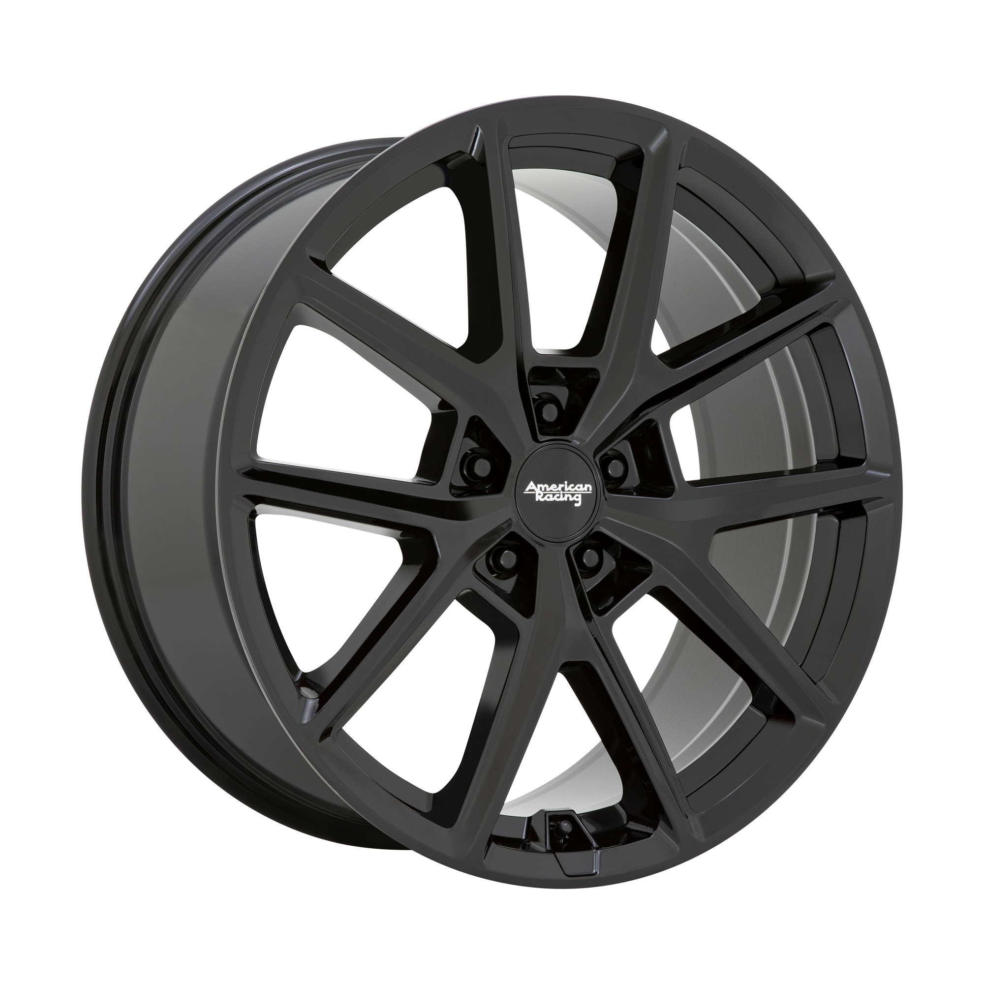 AMERICAN RACING AR943 GLOSS BLACK WHEELS | 17X8 | 5X115 | OFFSET: 35MM | CB: 72.56MM