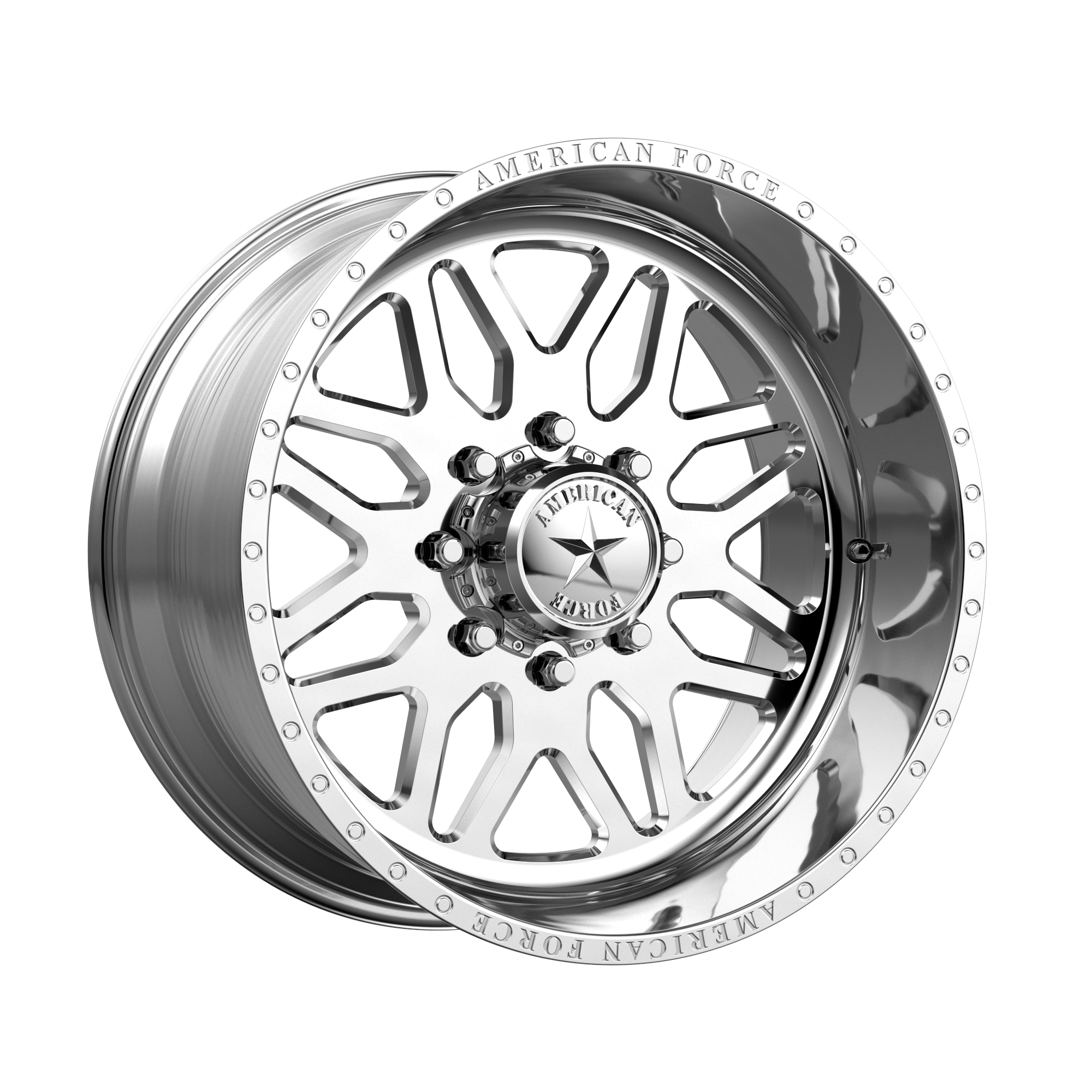 AMERICAN FORCE AFW B02 TRAX SS POLISHED WHEELS | 26X12 | 8X165.1 | OFFSET: -40MM | CB: 122.4MM