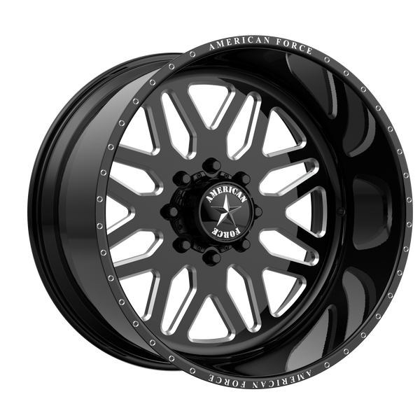 AMERICAN FORCE AFW TRAX SS BLACK WHEELS | 24X12 | 6X139.7 | OFFSET: -40MM | CB: 78.1MM