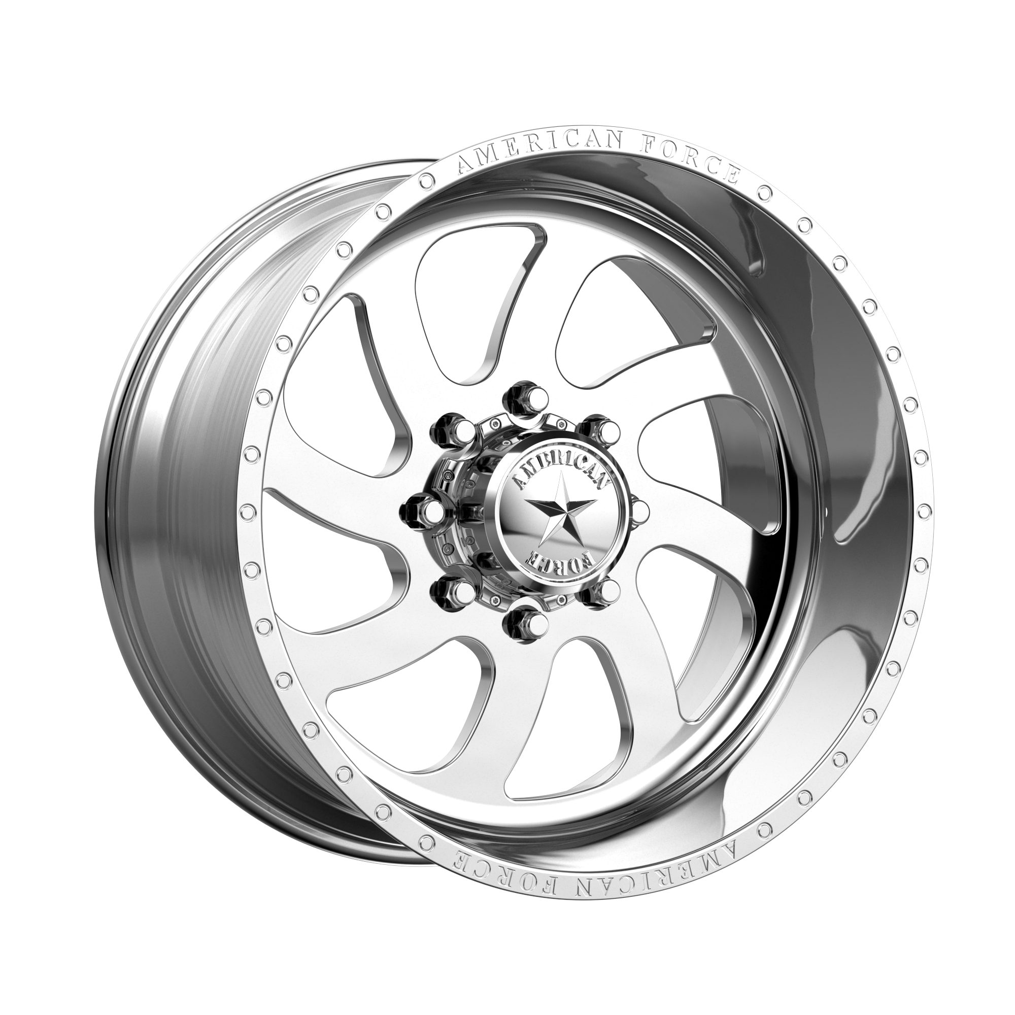 AMERICAN FORCE AFW 76 BLADE SS POLISHED WHEELS | 20X10 | 8X165.1 | OFFSET: -25MM | CB: 122.4MM