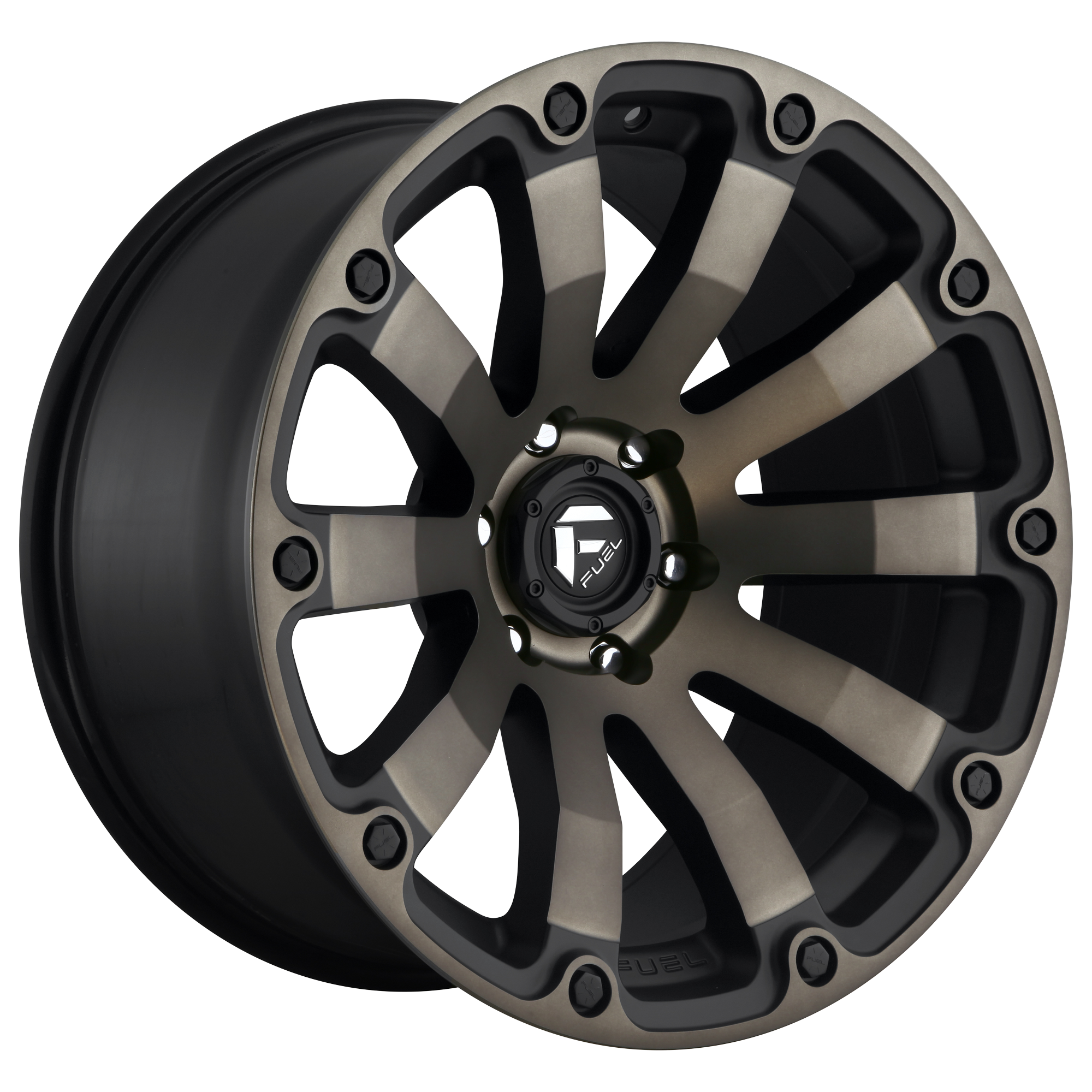 FUEL 1PC D636 DIESEL MATTE BLACK DOUBLE DARK TINT WHEELS | 20X9 | 6X139.7 | OFFSET: 1MM | CB: 108MM