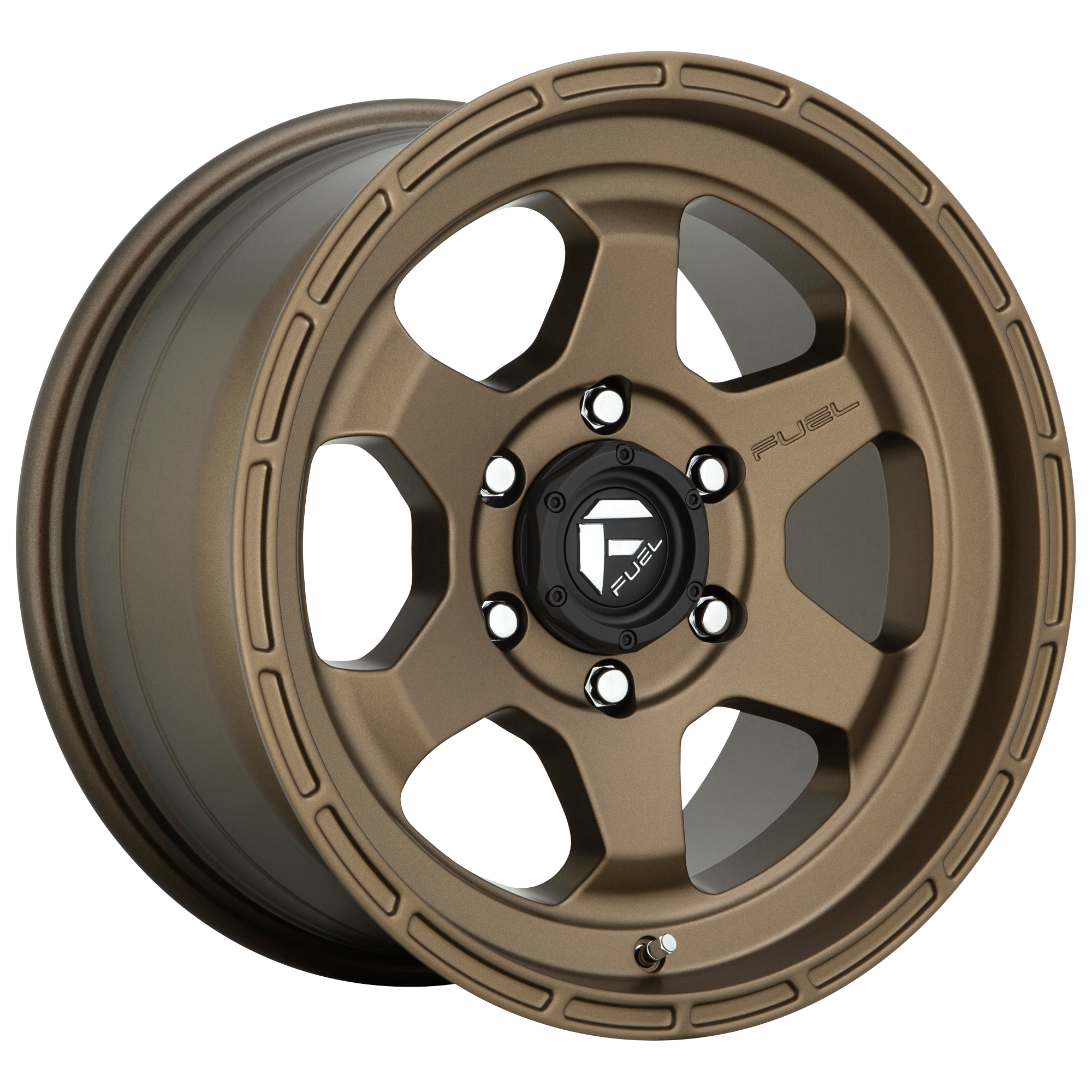 FUEL 1PC D666 SHOK MATTE BRONZE WHEELS | 18X9 | 6X114.3 | OFFSET: 1MM | CB: 66.06MM