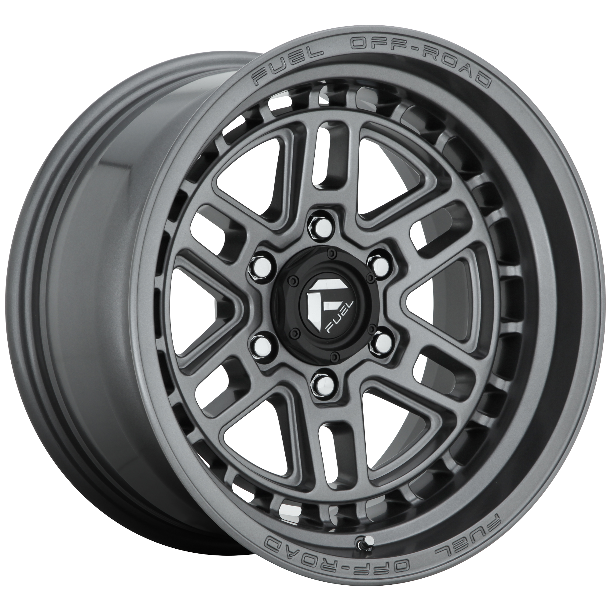 FUEL 1PC D668 NITRO MATTE GUN METAL WHEELS | 17X9 | 6X139.7 | OFFSET: 1MM | CB: 106.1MM