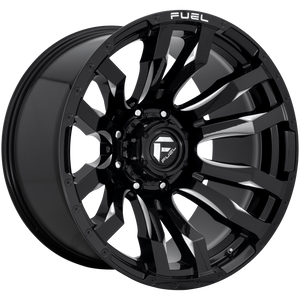 FUEL 1PC D673 BLITZ GLOSS BLACK MILLED WHEELS | 20X10 | 5X127 | OFFSET: -18MM | CB: 71.5MM