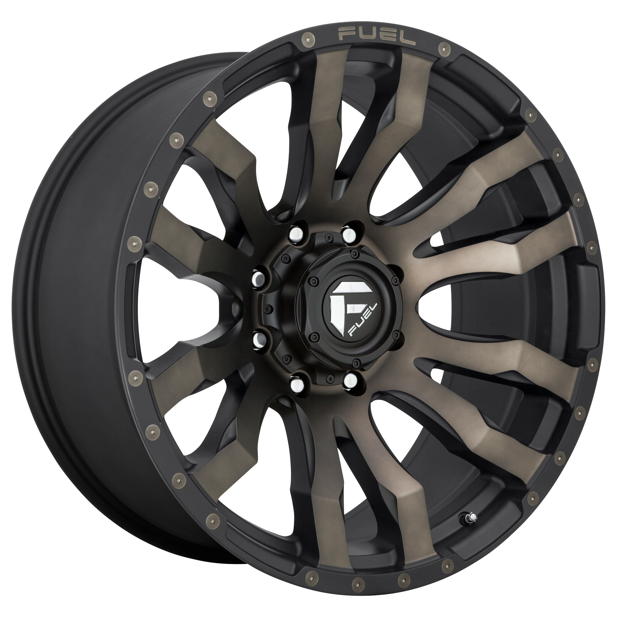 FUEL 1PC D674 BLITZ MATTE BLACK DOUBLE DARK TINT WHEELS | 17X9 | 5X127 | OFFSET: 1MM | CB: 71.5MM