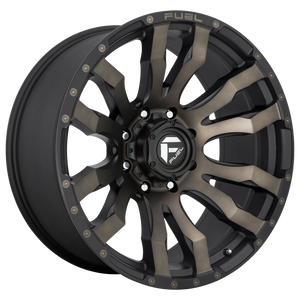 FUEL 1PC D674 BLITZ MATTE BLACK DOUBLE DARK TINT WHEELS | 17X9 | 5X127 | OFFSET: 1MM | CB: 71.5MM