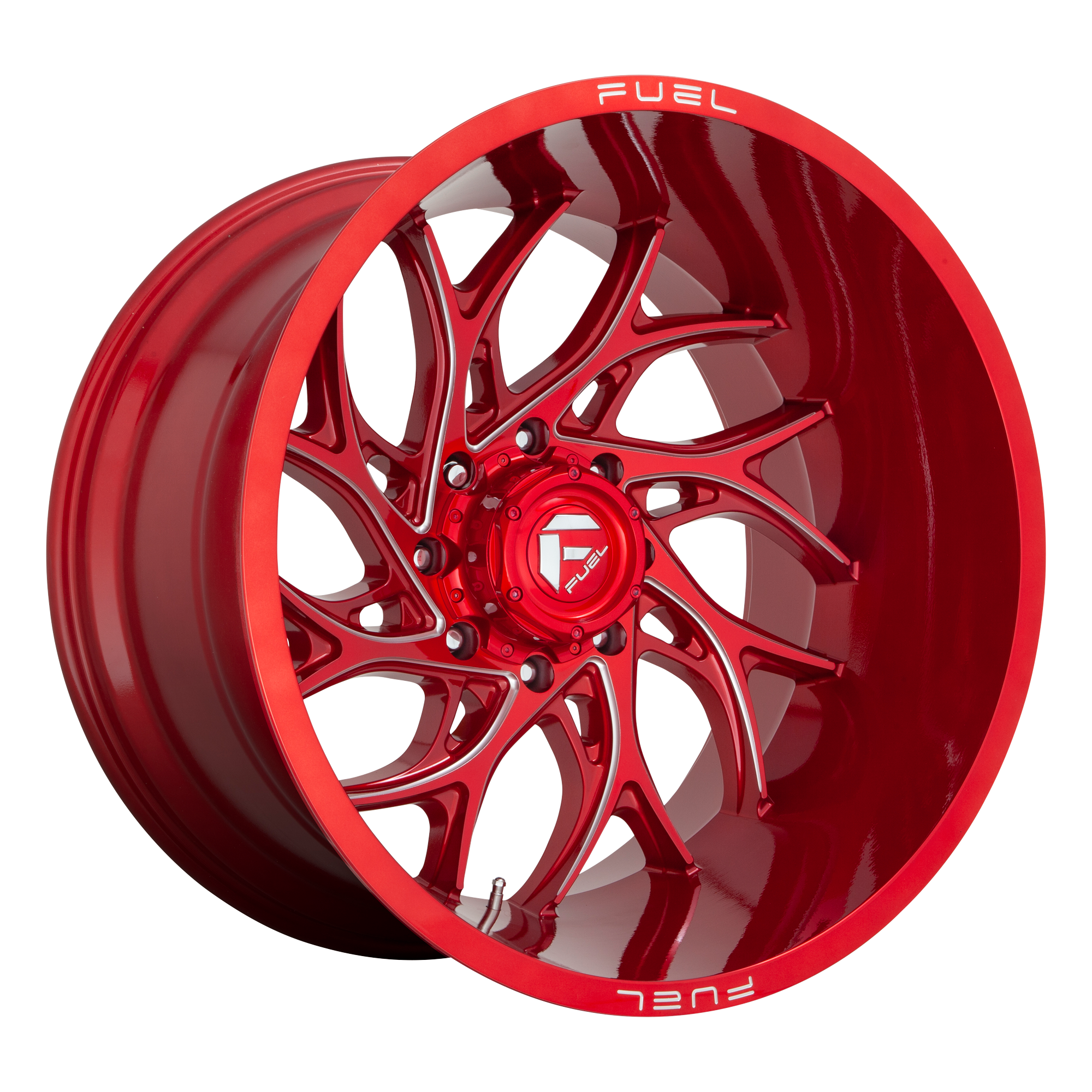 FUEL 1PC D742 RUNNER CANDY RED MILLED WHEELS | 22X8.25 | 8X210 | OFFSET: -246MM | CB: 154.3MM