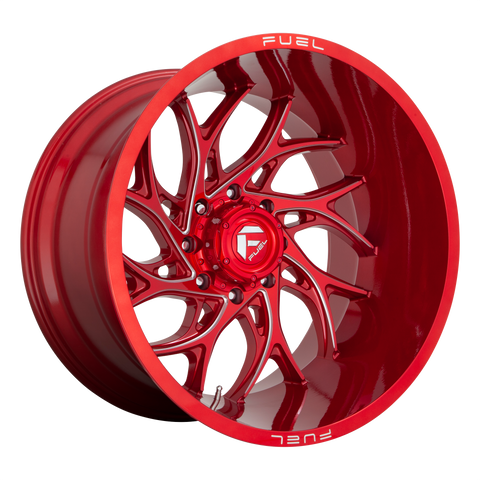 FUEL 1PC D742 RUNNER CANDY RED MILLED WHEELS | 20X8.25 | 8X210 | OFFSET: 105MM | CB: 154.3MM