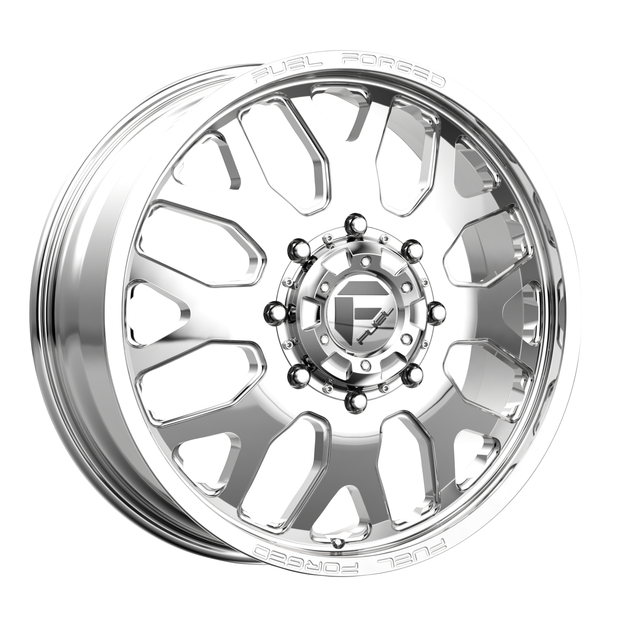 FUEL MONO DE19 FF19D POLISHED WHEELS | 24X12 | 8X180 | OFFSET: -50MM | CB: 124.2MM