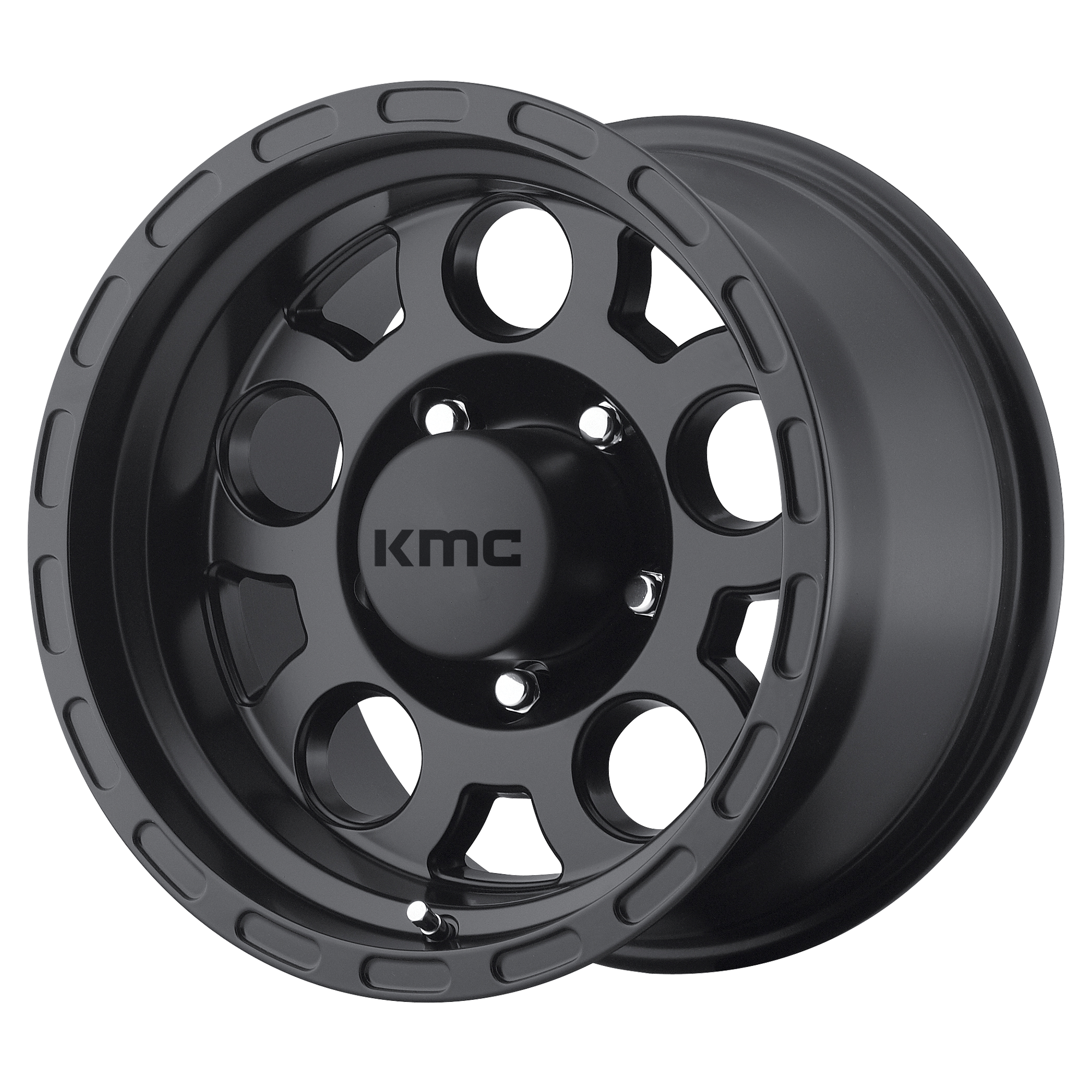 KMC KM522 ENDURO MATTE BLACK WHEELS | 15X9 | 5X139.7 | OFFSET: -12MM | CB: 108MM