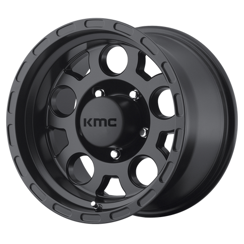 KMC KM522 ENDURO MATTE BLACK WHEELS | 15X9 | 5X139.7 | OFFSET: -12MM | CB: 108MM