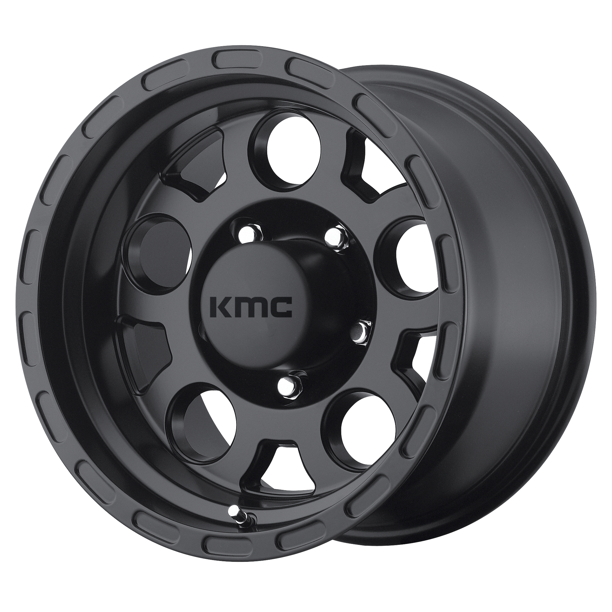 KMC KM522 ENDURO MATTE BLACK WHEELS | 16X8 | 6X139.7 | OFFSET: 0MM | CB: 108MM