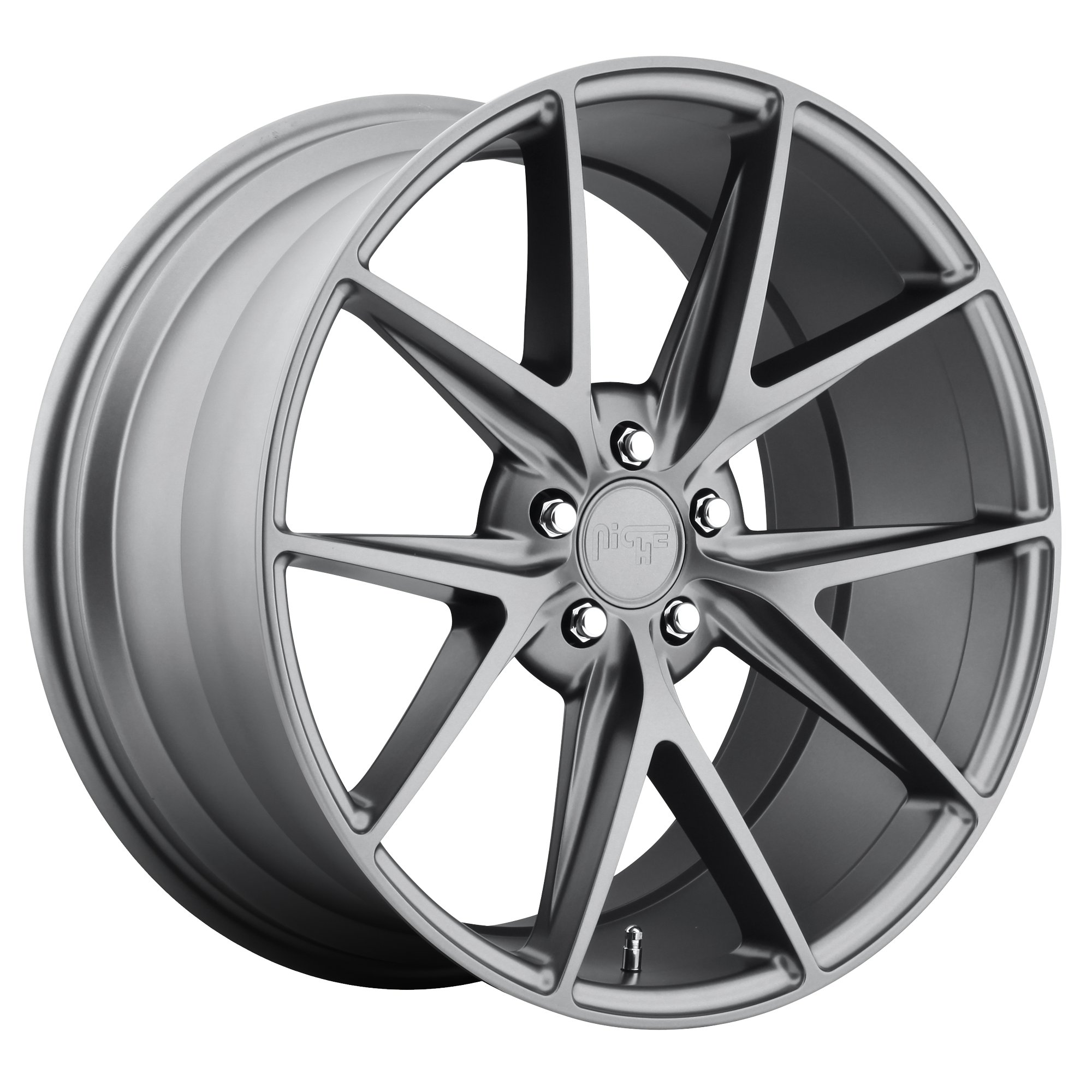 NICHE 1PC M116 MISANO MATTE GUN METAL WHEELS | 17X8 | 5X100 | OFFSET: 40MM | CB: 66.06MM